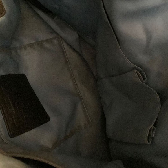 Coach Signature Zoe Purse Black Grey Monogram Jacquard Logo Hobo Hand Bag F14709 - Picture 4 of 6